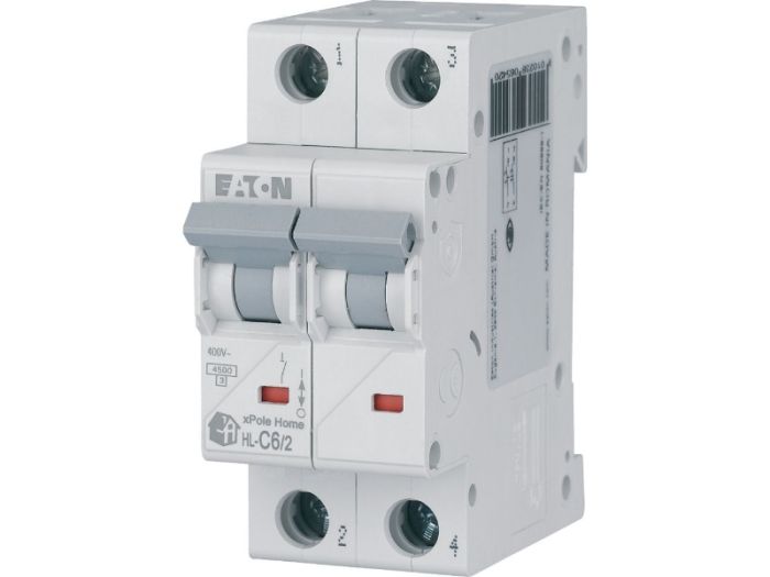 Автоматичний вимикач HL C6/2 2p С 6А 4,5кА, Eaton