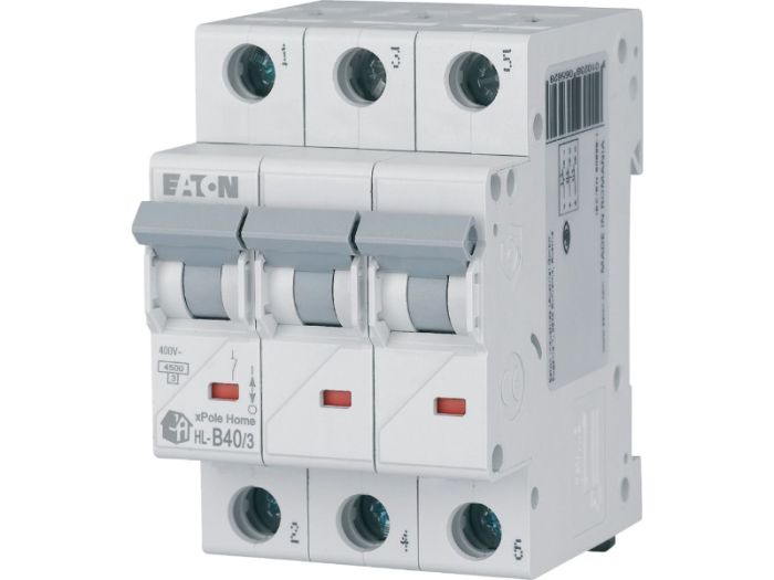 Автоматичний вимикач HL-B40/3 3p B 40А 4,5кА, Eaton