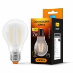 Лампа світлодіодна Filament A60FMD 7Вт E27 4100К дімерна, Videx