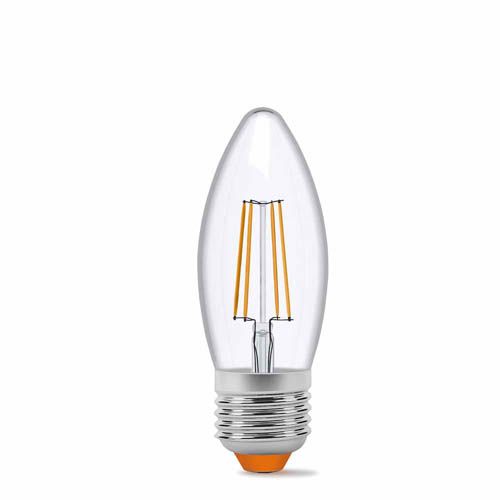 Лампа світлодіодна Filament C37F 4Вт E27 4100К, Videx