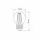 Лампа світлодіодна Filament G45 4Вт E27 2200К бронза, TITANUM