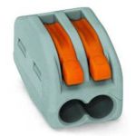 Універсальна 2-провідна клема 0,08-2,5мм.кв сіра, WAGO