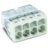 Клема COMPACT PUSH WIRE 8-провідна 0,5-2,5мм.кв прозора/сіра без пасти, WAGO