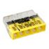 Клема COMPACT PUSH WIRE 5-провідна 0,5-2,5мм.кв прозора/жовта з пастою, WAGO
