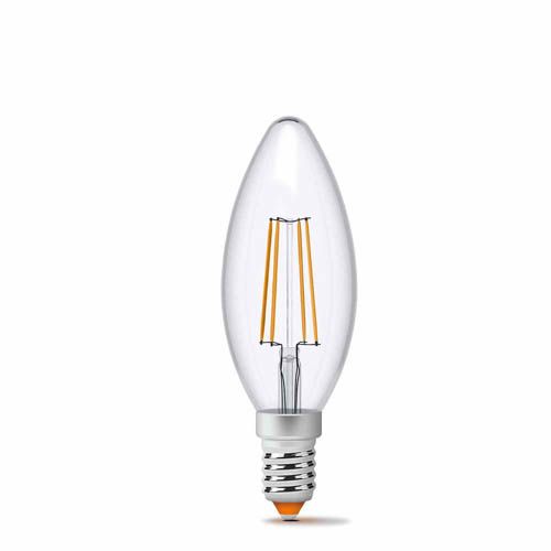 Лампа світлодіодна Filament C37FD 4Вт E14 4100К дімерна, Videx