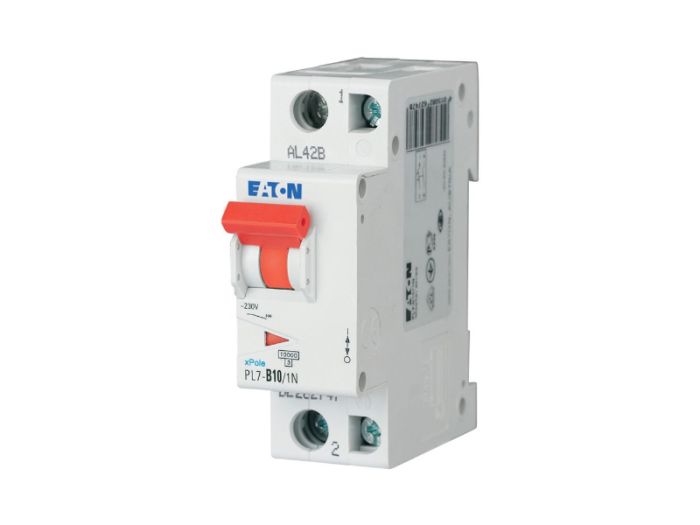 Автоматичний вимикач HL-B10/1N 2p B 10А 10кА, Eaton