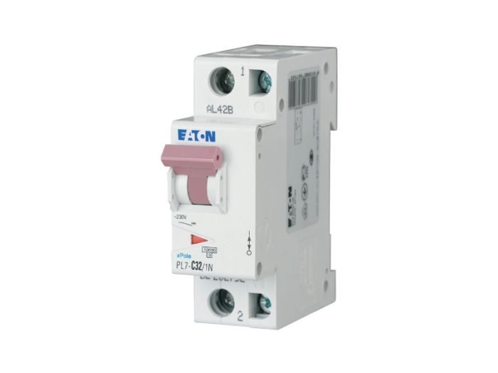 Автоматичний вимикач HL C32/1N 2p С 32А 10кА, Eaton