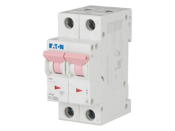 Автоматичний вимикач PL6 C2/2 2p С 2А 10кА, Eaton