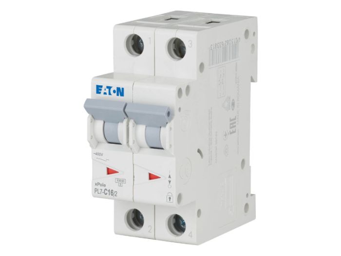 Автоматичний вимикач HL C16/2 2p С 16А 10кА, Eaton