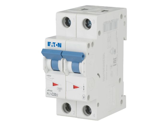 Автоматичний вимикач HL C20/2 2p С 20А 10кА, Eaton