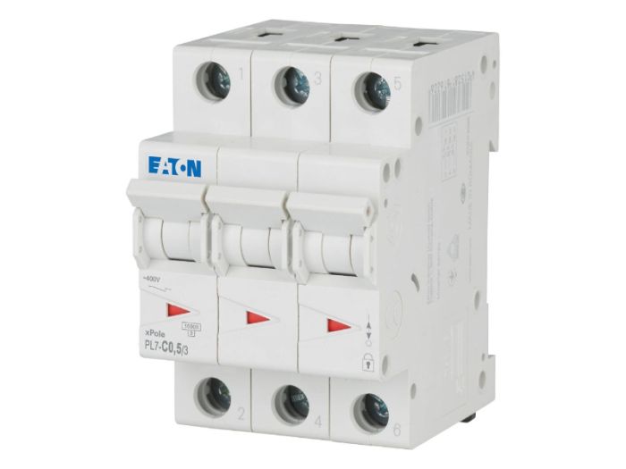 Автоматичний вимикач FAZ C0,5/3 3p С 0,5А 10кА, Eaton