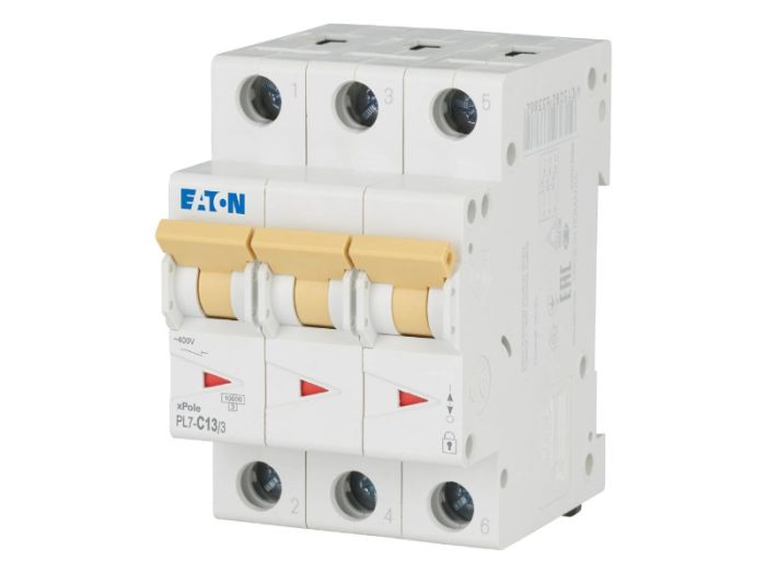 Автоматичний вимикач HL C13/3 3p С 13А 10кА, Eaton