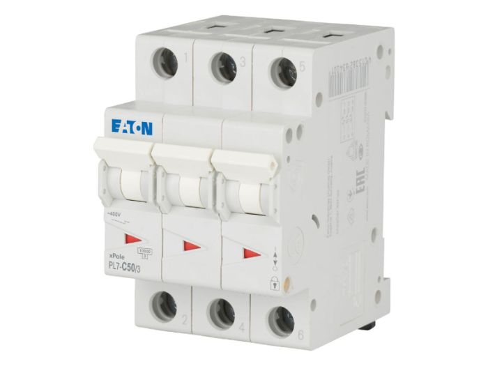 Автоматичний вимикач HL C50/3 3p С 50А 10кА, Eaton