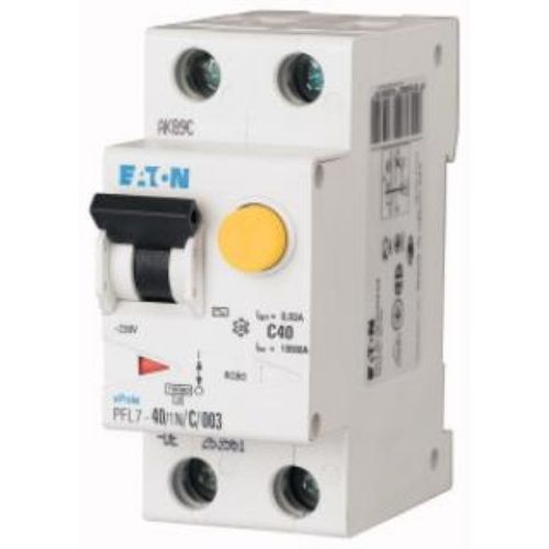 Диференційний автоматичний вимикач FRBMM-B40/1N/003-G 2р B 10кА AC, Eaton