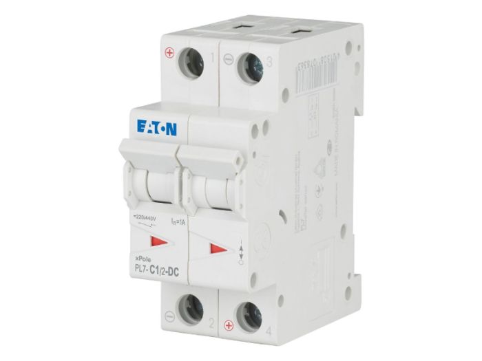 Автоматичний вимикач PL7 C1/2-DC 2p С 1А 10кА, Eaton