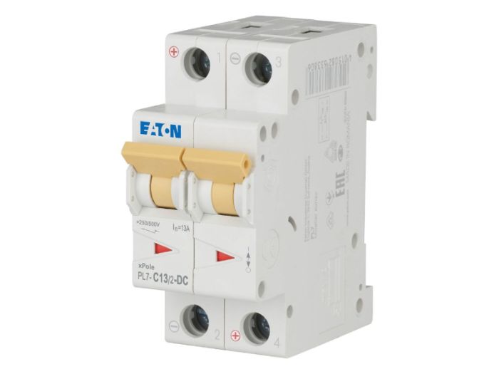 Автоматичний вимикач FAZ C13/2-NA-DC 2p С 13А 10кА, Eaton