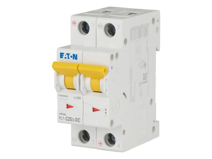 Автоматичний вимикач FAZ C25/2-NA-DC 2p С 25А 10кА, Eaton