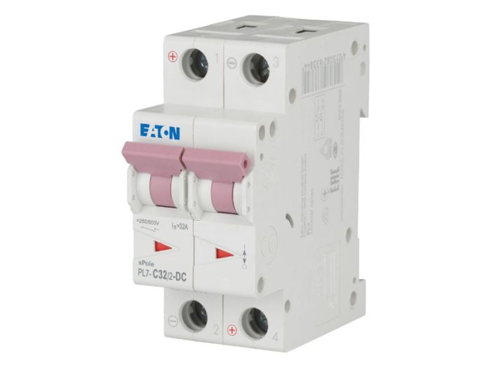 Автоматичний вимикач FAZ C32/2-NA-DC 2p С 32А 10кА, Eaton