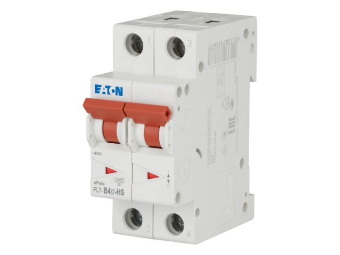 Автоматичний вимикач PL7-B4/2 2p B 4А 10кА, Eaton