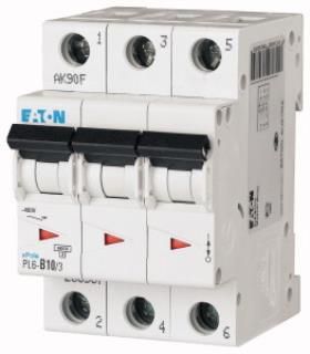Автоматичний вимикач HL C10/3 3p С 10А 6кА, Eaton