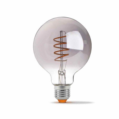 Лампа світлодіодна Filament G95FGD 4Вт E27 2100К дімерна графіт, Videx