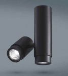 Світильник під лампу GU10 SPF07 накладний поворотний подвійний чорний, Videx