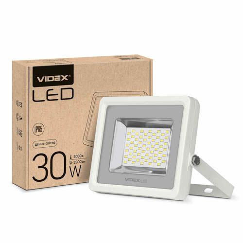 Прожектор світлодіодний PREMIUM 30Вт 5000К 220V білий, Videx