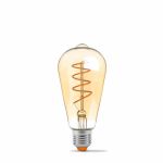 Лампа світлодіодна Filament ST64FASD 5Вт E27 2200К дімерна бронза, Videx