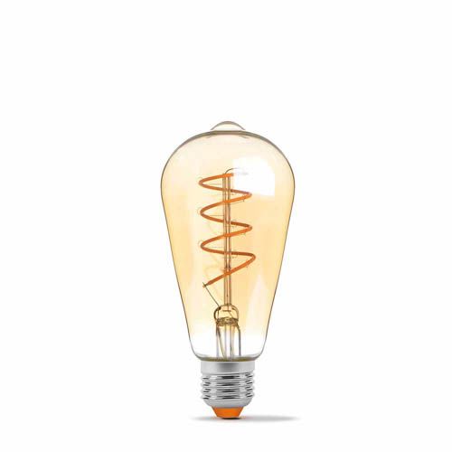 Лампа світлодіодна Filament ST64FASD 5Вт E27 2200К дімерна бронза, Videx