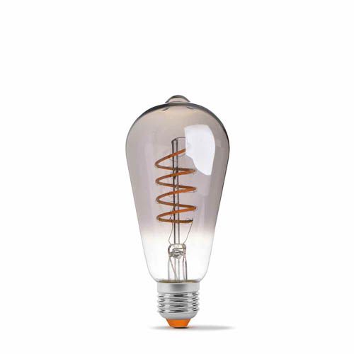Лампа світлодіодна Filament ST64FGD 4Вт E27 2100К дімерна графіт, Videx