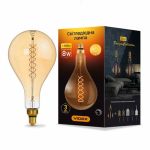 Лампа світлодіодна Filament PS160FASD 8Вт E27 2200К дімерна бронза, Videx