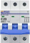 Автоматичний вимикач АсКо ВА-2017 3P 3P C (A0010170022)