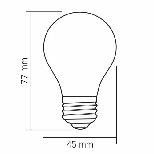 Лампа світлодіодна Filament VL-DG45MO 4Вт E27 3000К Porcelain dimmable, Videx