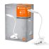 Лампа настiльна свiтлодiодна PANAN CLIP SQUARE DIM USB WT 5W 80Lm 4000K, Ledvance