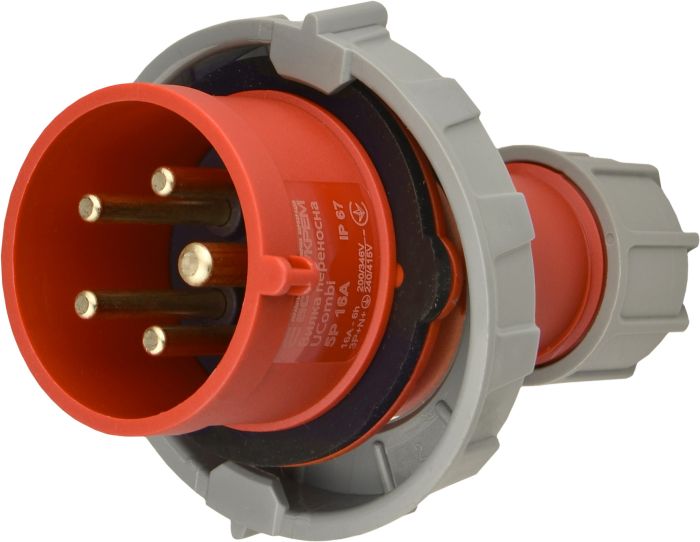 Вилка переносна серії UCombi 5P 16А IP67, АСКО-УКРЕМ