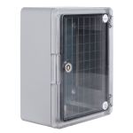 Корпус з ABS-пластику e.plbox.pro.p.33.25.14.tr з прозорими дверцятами 330x250x140мм ІР65