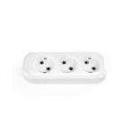 Колодка подовжувача без заземлення 3 гнізда біла STANDARD, TITANUM