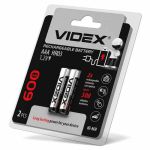 Акумулятори HR03 / AAA 600mAh double blister/2шт, Videx