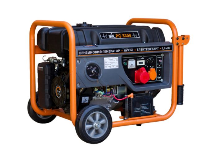 Генератор бензиновий PG 8300 7 кВт однофазний, NIK