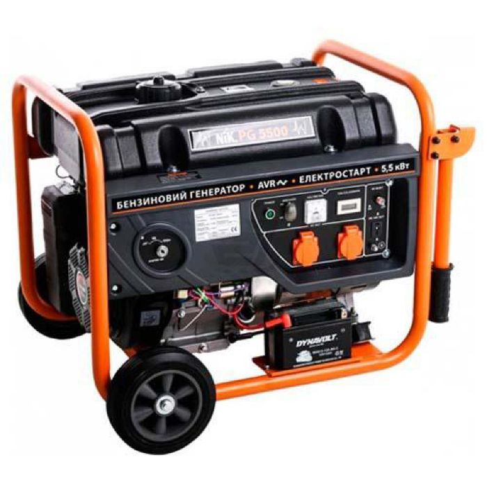 Генератор бензиновий PG 5500 5 кВт однофазний, NIK