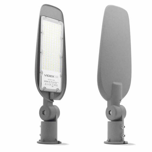 Ліхтар вуличний світлодіодний(поворотний) 100Вт 5000К Сірий, Videx