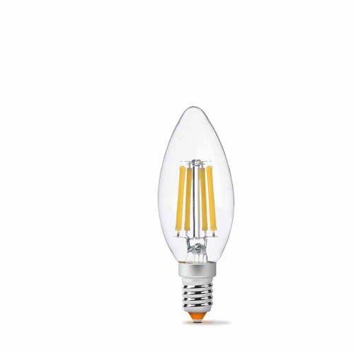 Лампа світлодіодна Filament C37F 6Вт E14 4100К, Videx