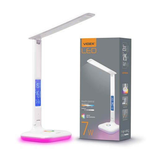 Лампа настiльна свiтлодiодна TF05W-RGB 7Вт 3000-5500К, Videx