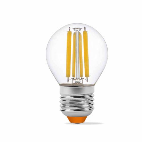 Лампа світлодіодна Filament G45F 6Вт E27 3000К, Videx