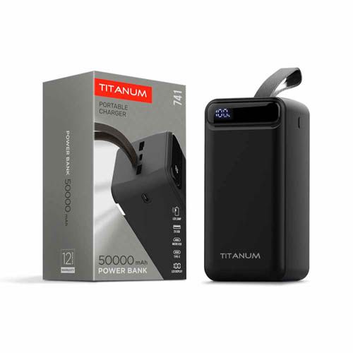 Повербанк 741 Black 50000mAh, TITANUM