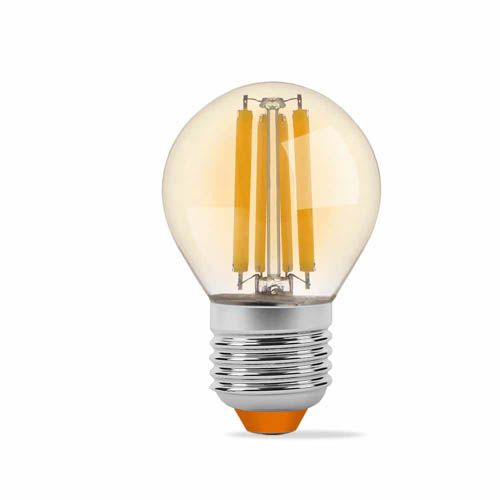 Лампа світлодіодна Filament G45FA 6Вт E27 2200К бронза, Videx