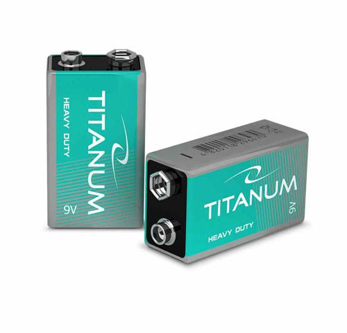 Батарейка сольова 6F22 SHRINK, TITANUM