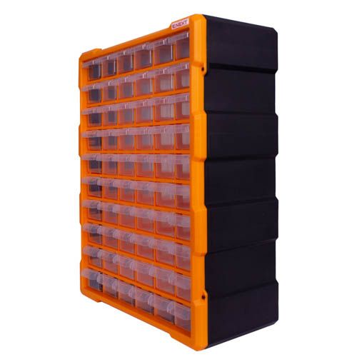 Органайзер пластиковий e.toolbox.pro.22 24" 60-секційний 381х157х475мм, E.NEXT