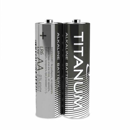 Батарейка лужна LR6/AA 2шт SHRINK, TITANUM