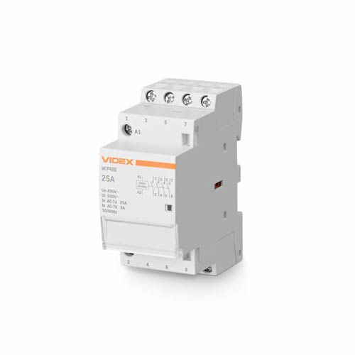Модульний контактор 4п 25А 4НВ VF-RS-MC4O-25 RESIST, Videx
